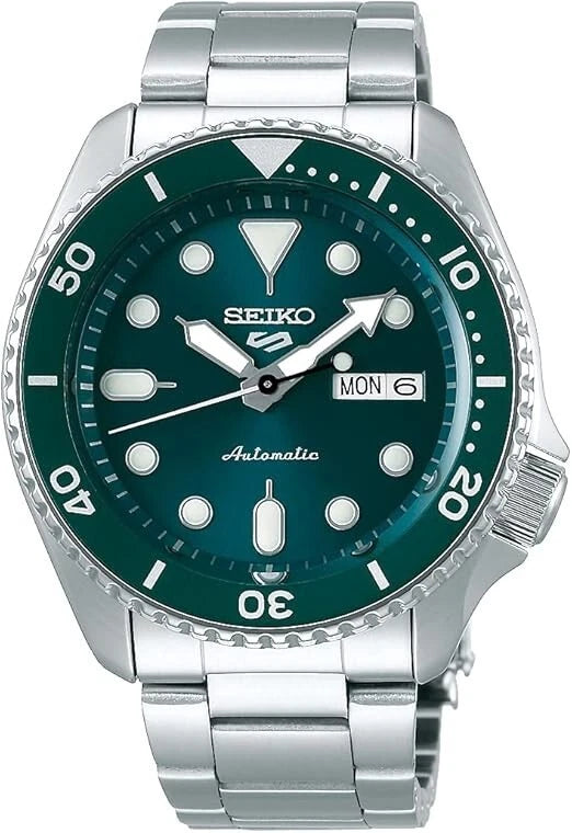 Seiko 5 Sports Automatic 42.5mm Green Dial Steel SKX Men's Watch SRPD61 K1