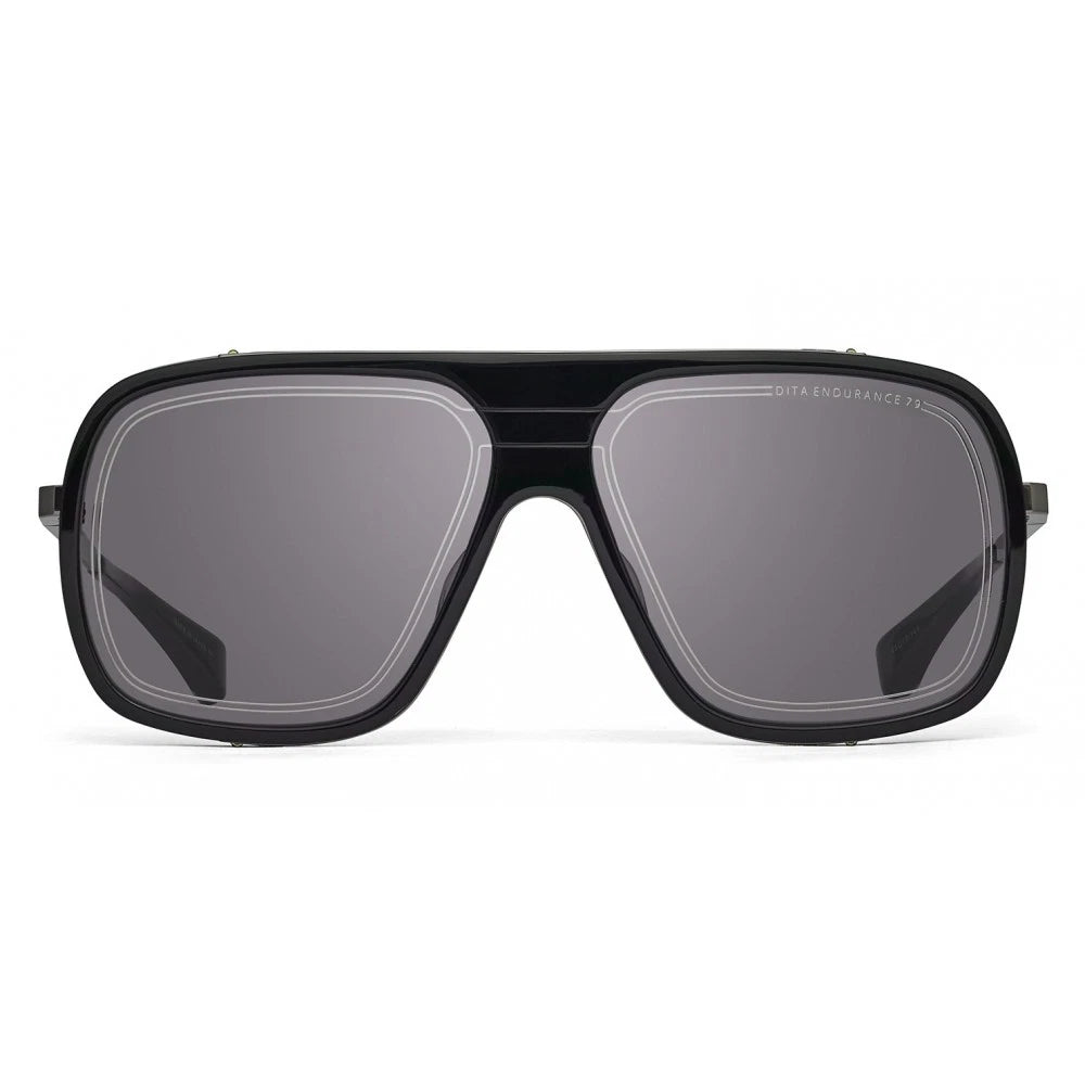 DITA ENDURANCE 79 Black Grey Titanium Square Sunglasses DTS 104-60-04