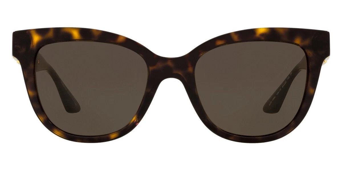 VERSACE Havana Brown Cat Eye Womens Asian Fit Sunglasses VE4394F 108/73