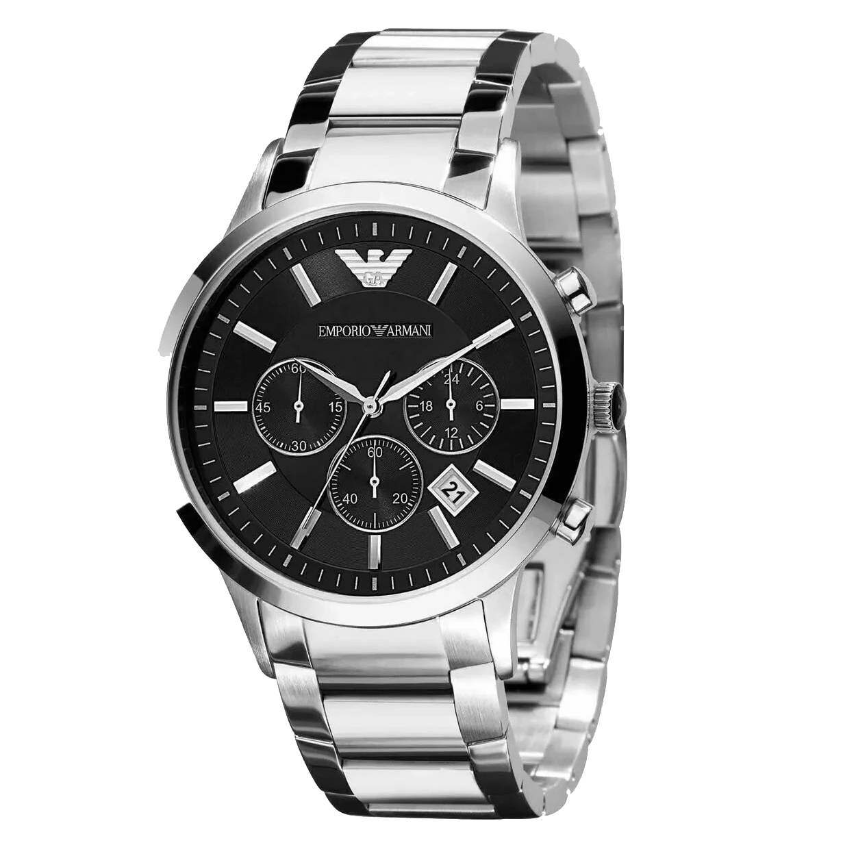 Emporio Armani Men's Chronograph 43mm Black Dial Men Watch AR2434