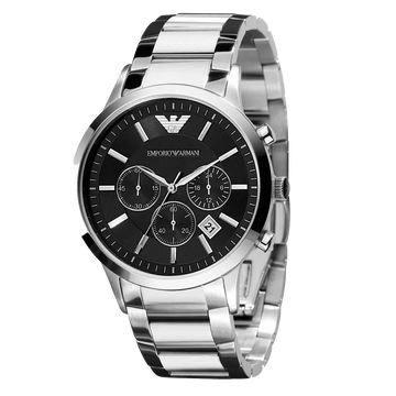 Emporio Armani Men's Chronograph 43mm Black Dial Men Watch AR2434