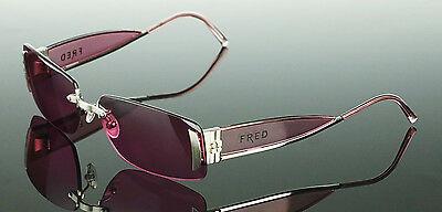 Fred Lunettes Palladium Plated Designer Marine Women's Sunglasses P F1 908 9