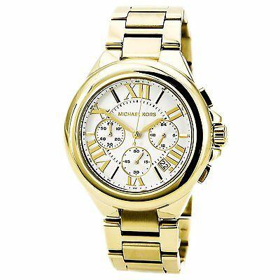 NEW Authentic Michael Kors Camille Gold Stainless Steel Ladies Watch Mk5635