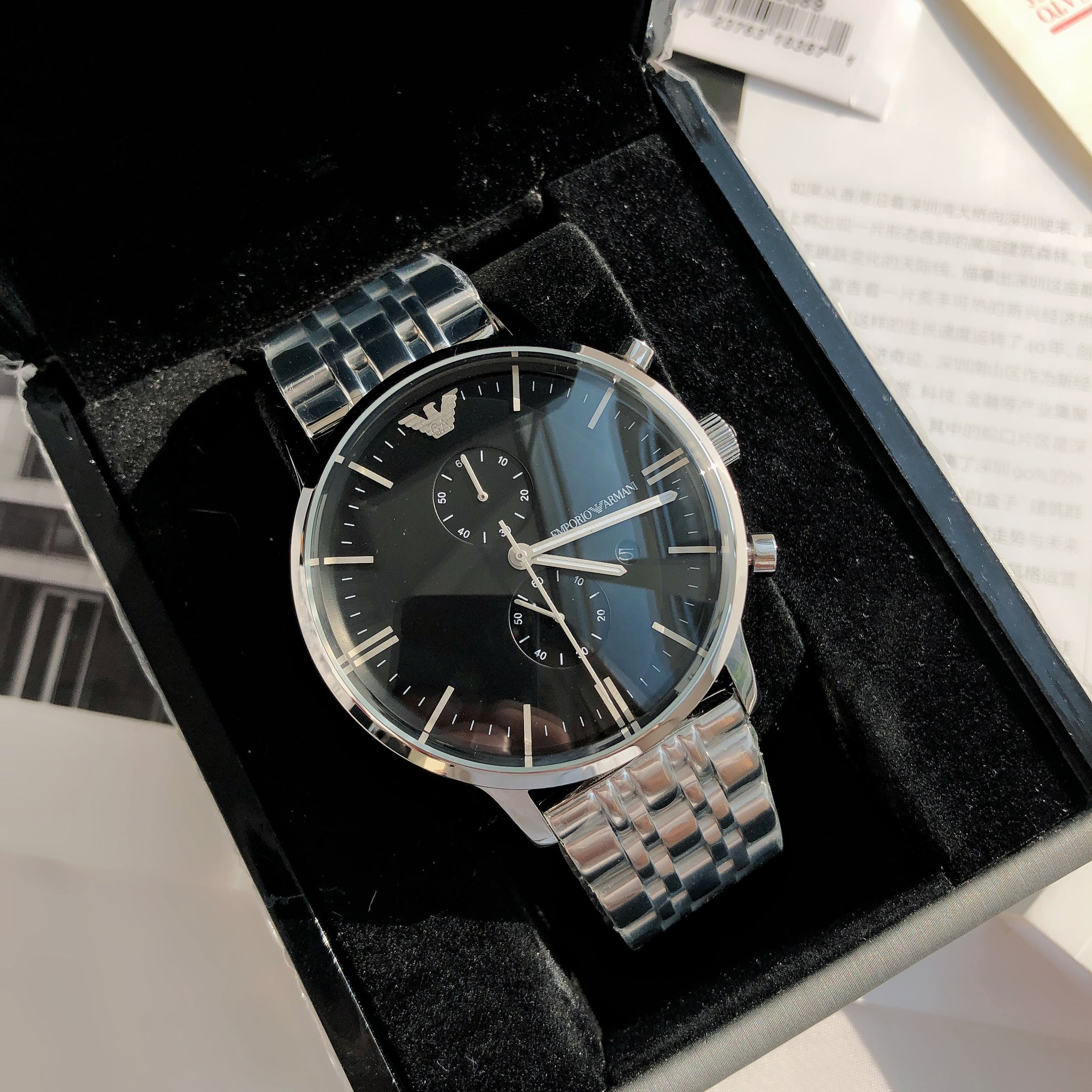 EMPORIO ARMANI Chronograph 43mm Stainless Steel Men