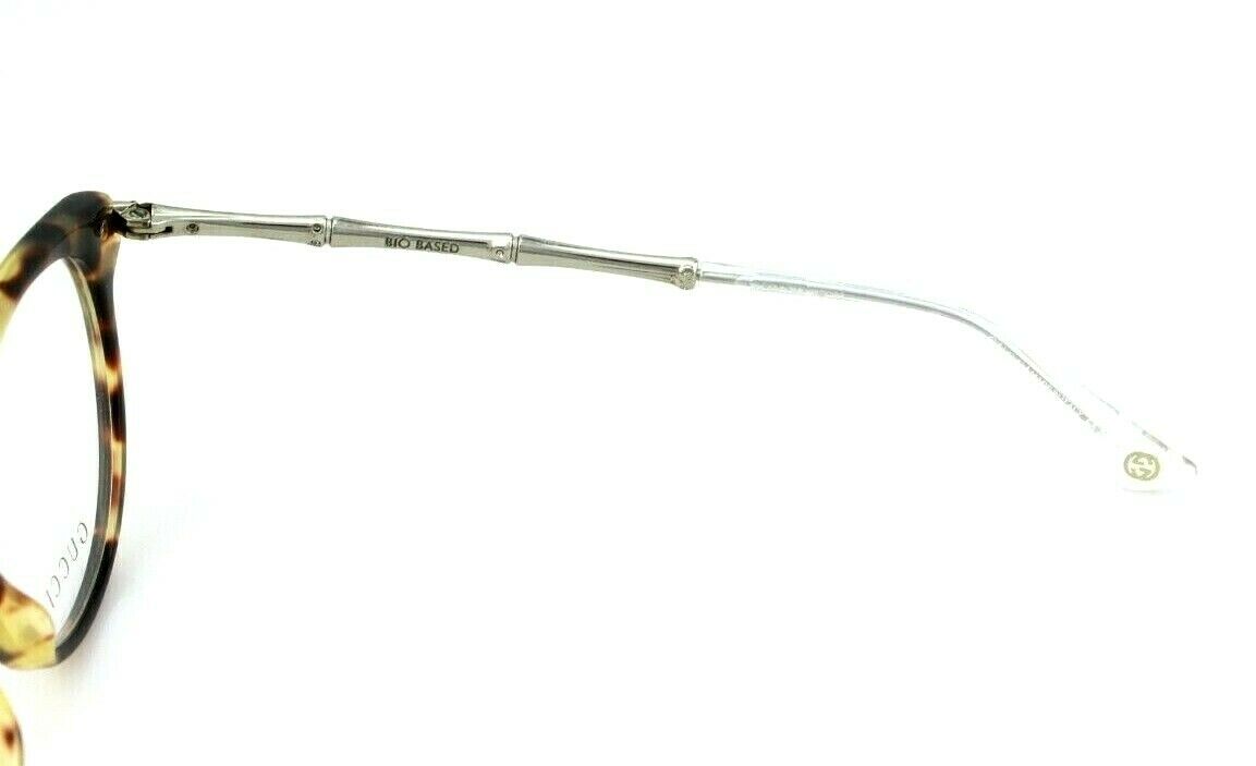 RARE NEW Genuine GUCCI Womens Blonde Havana Silver Eye Glasses Frame GG 3780 HRT