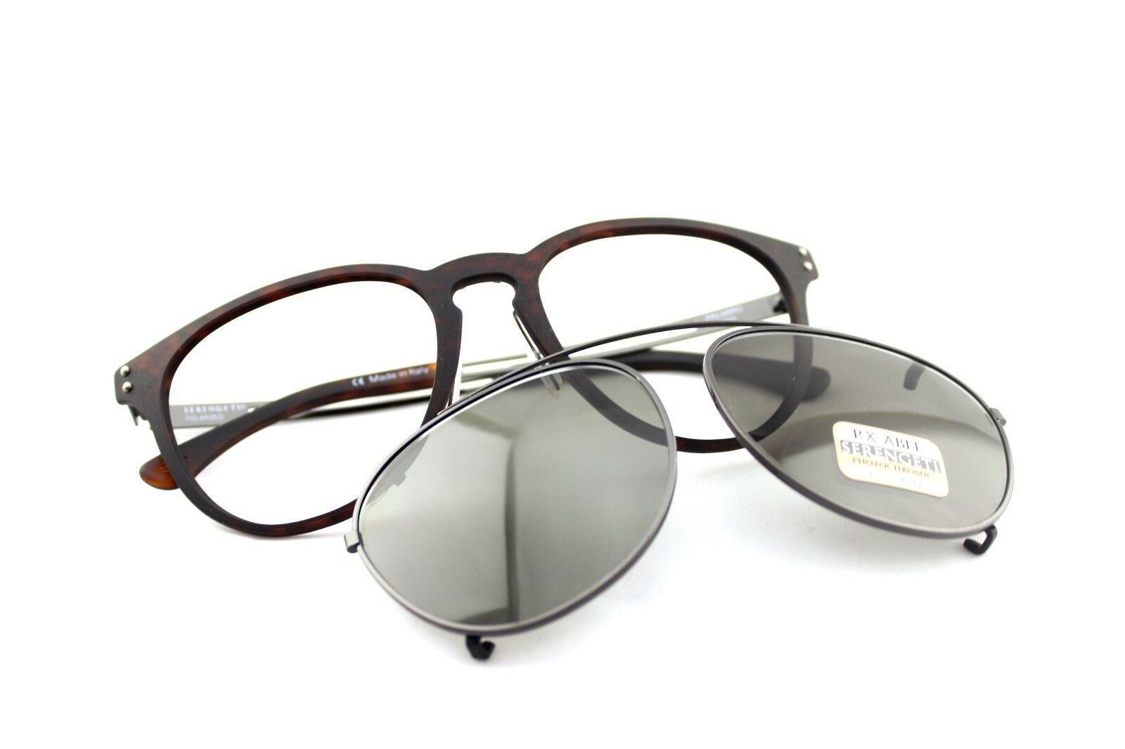 Serengeti Palmiro Clip-On Photochromic PHD CPG Polarized Unisex Sunglasses 8055 1