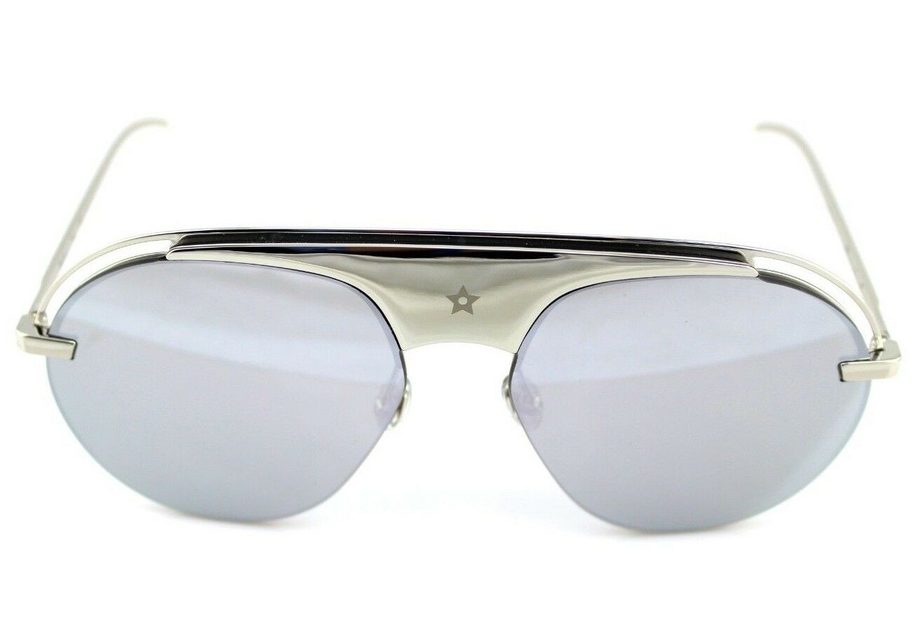 NEW Genuine Christian DIOR REVOLUTION 2 Silver Mirror Pilot Sunglasses 010 0T