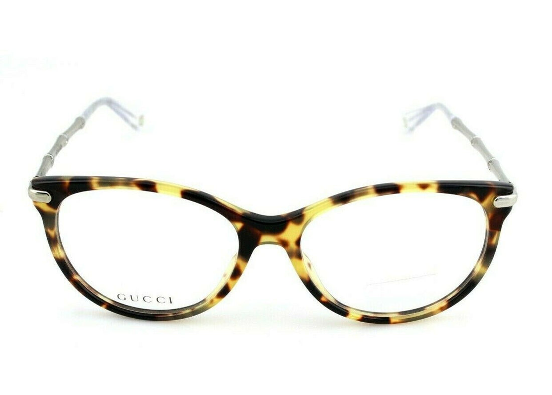 RARE NEW Genuine GUCCI Womens Blonde Havana Silver Eye Glasses Frame GG 3780 HRT