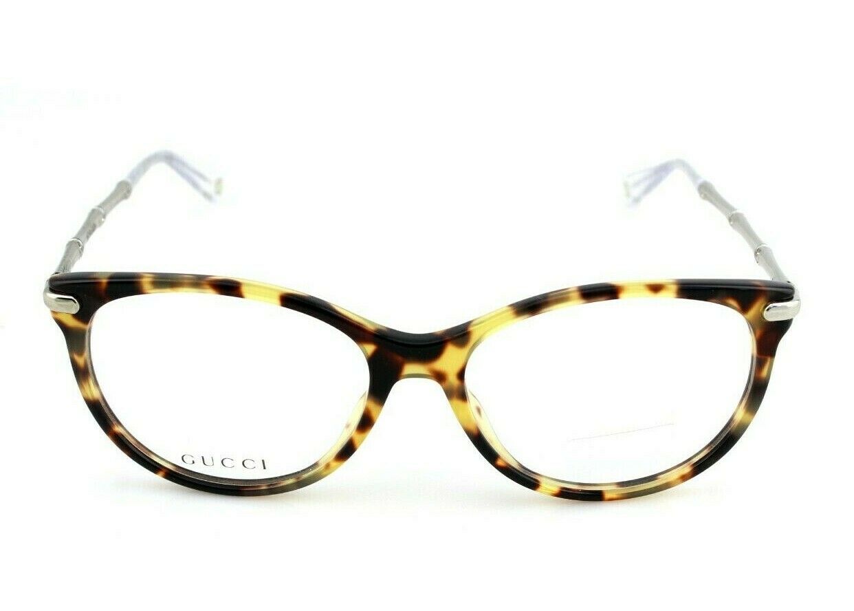 RARE NEW Genuine GUCCI Womens Blonde Havana Silver Eye Glasses Frame GG 3780 HRT