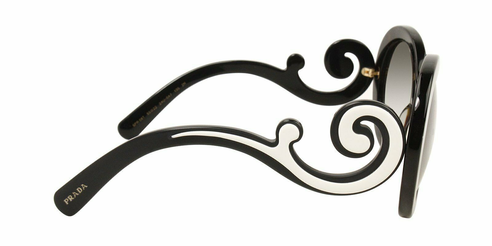 Prada Minimal Barouqe Women's Sunglasses SPR 08T 2AU0A7 PR 08TS 3
