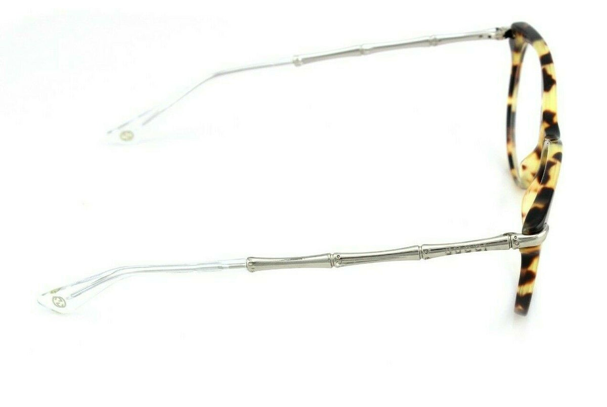 RARE NEW Genuine GUCCI Womens Blonde Havana Silver Eye Glasses Frame GG 3780 HRT