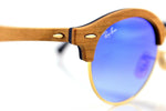 Ray-Ban Clubround Wood Unisex Sunglasses RB 4246M 1180/7Q 6