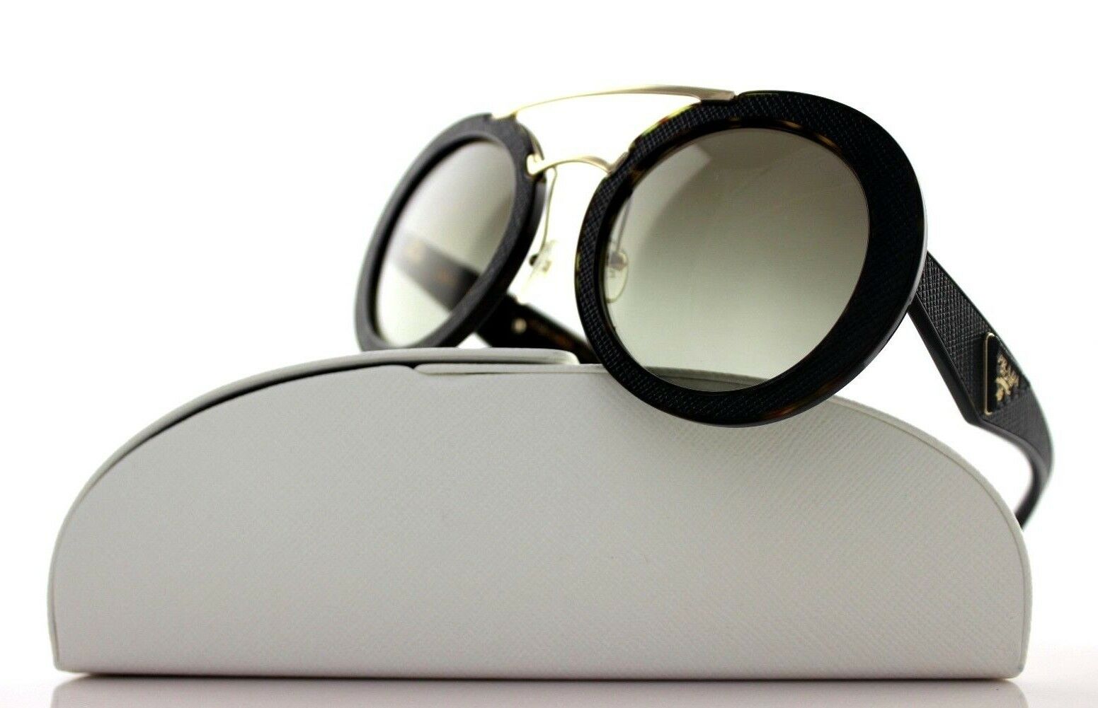 Prada Milano Ornate Saffiano Women's Sunglasses SPR 15S 2AU 4M1 2