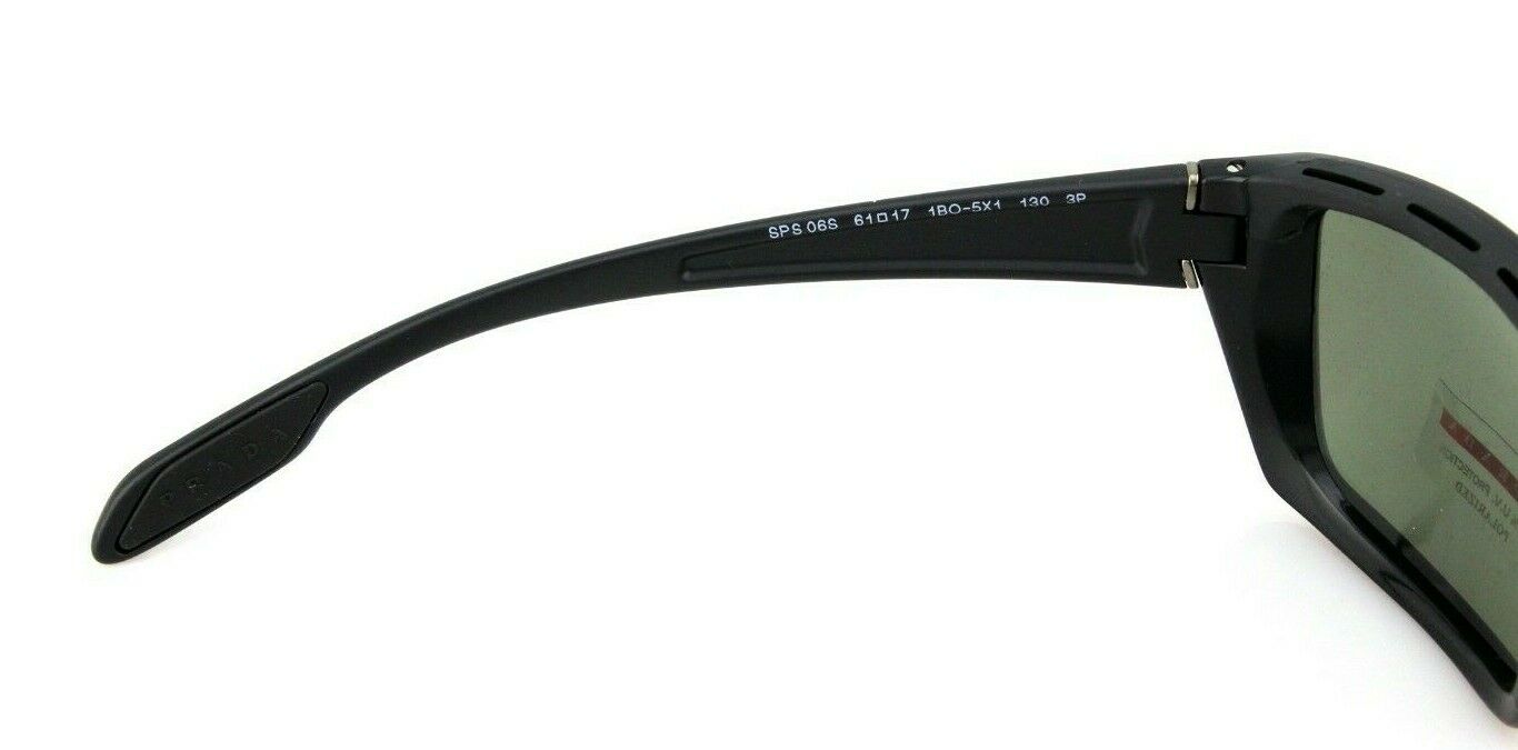 Prada Linea Rossa Polarized Unisex Sunglasses SPS 06S 1BO 5X1 PS 06SS 8