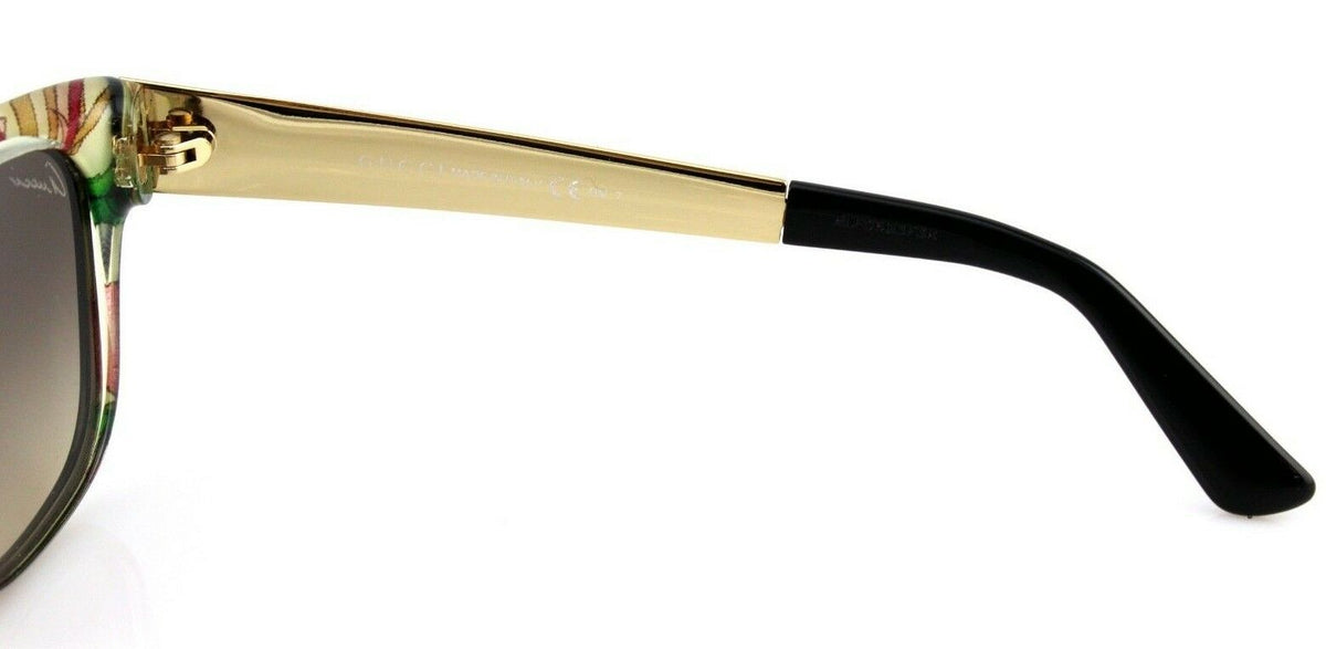 RARE NEW GUCCI Black Crystal Gold Flower Fantasy Sunglasses GG 3802S NIE ED