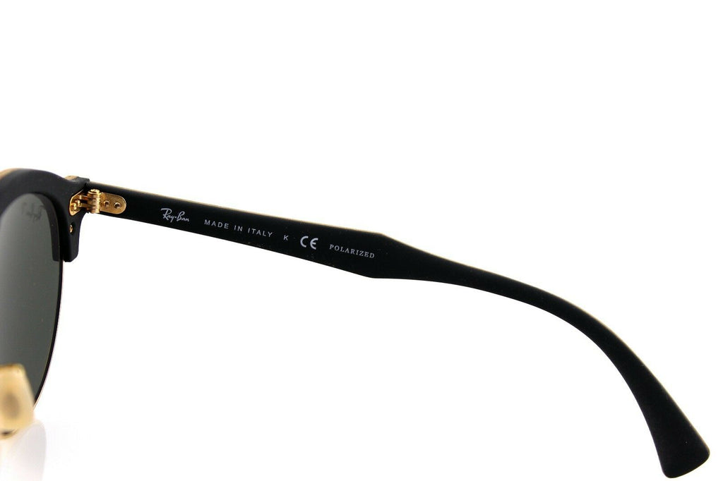 Ray-Ban Clubround Wood Polarized Unisex Sunglasses RB 4246M 118158 8
