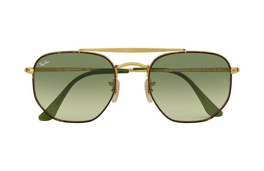 Ray-Ban Marshal Hexagonal Unisex Sunglasses RB3648 91034M 5