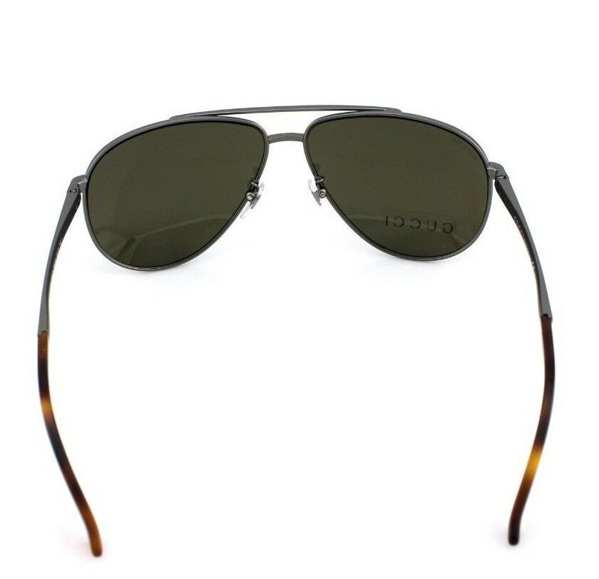 RARE NEW Genuine GUCCI Matte Ruthenium Havana Aviator Sunglasses GG 2269S R80 70