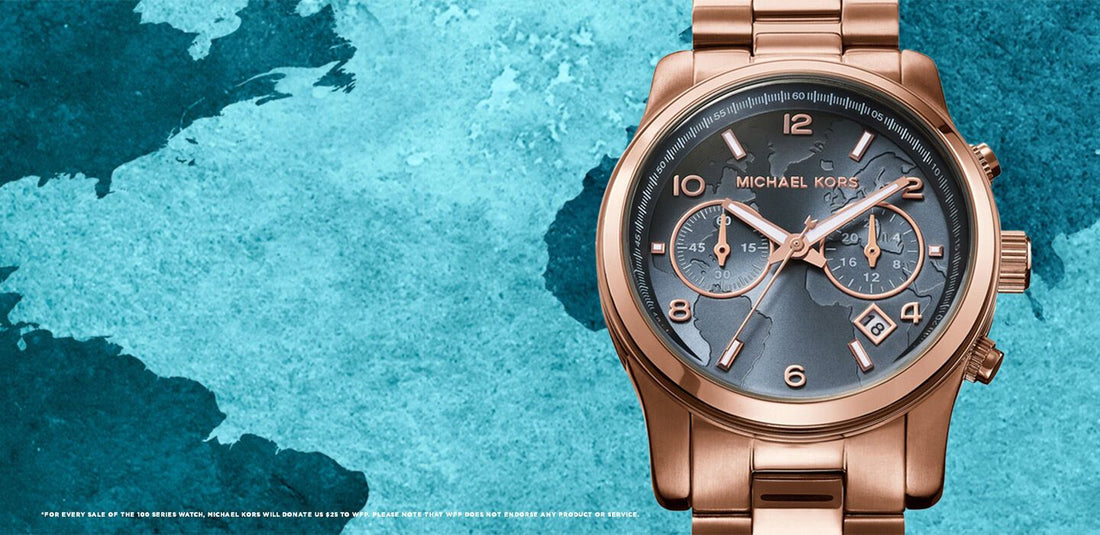 NEW Authentic Michael Kors Hunger Stop Oversized Runway Rose Gold Men Watch MK8358