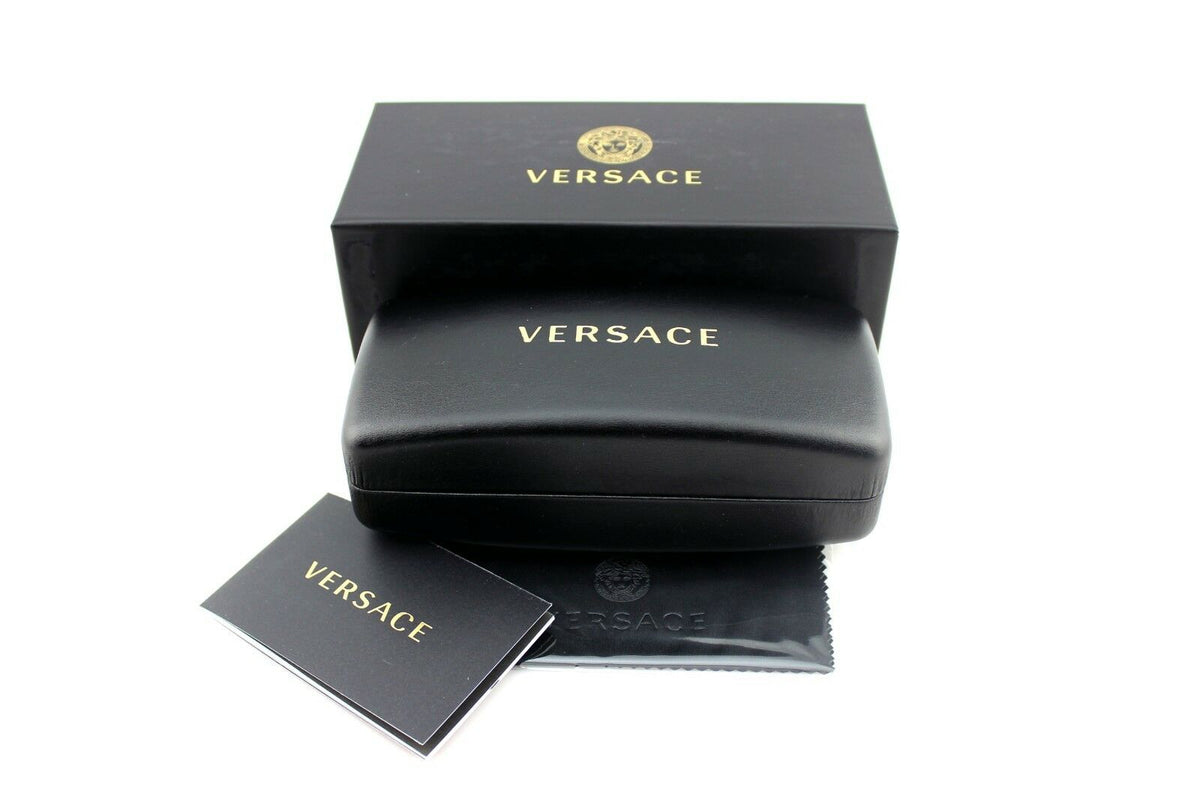 RARE Authentic VERSACE Glam Medusa Gold Blue Sunglasses VE 2161-B 1252/55 434431