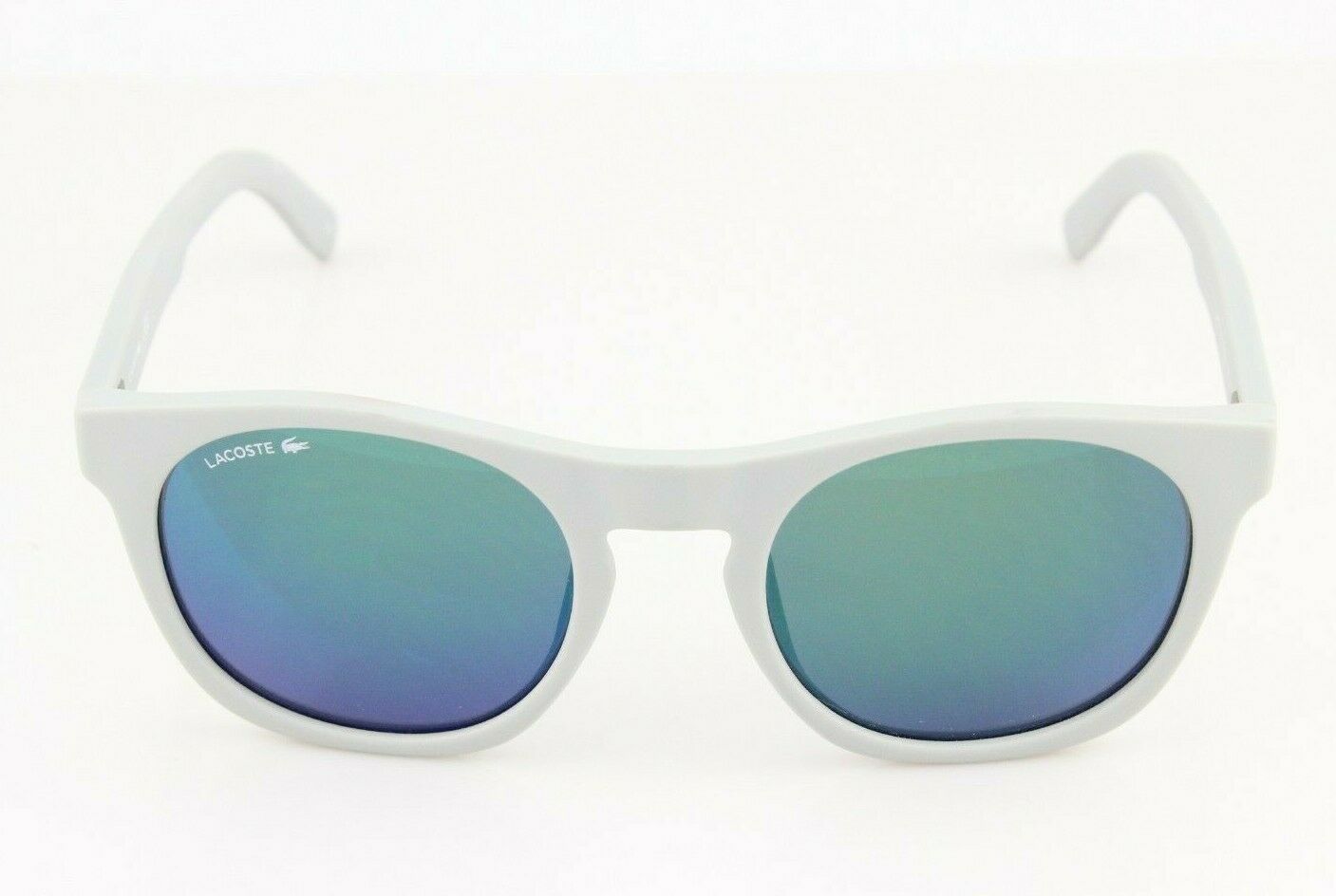 New Genuine LACOSTE SUNS Matte Grey Green Mirror Lens Sunglasses L868S 0035