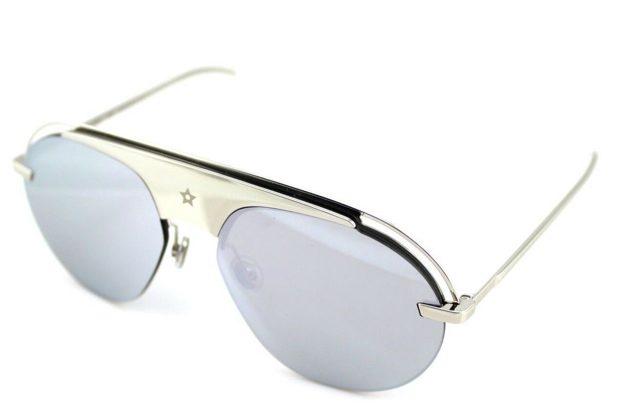 NEW Genuine Christian DIOR REVOLUTION 2 Silver Mirror Pilot Sunglasses 010 0T