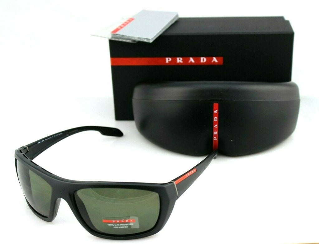 Prada Linea Rossa Polarized Unisex Sunglasses SPS 06S 1BO 5X1 PS 06SS 1