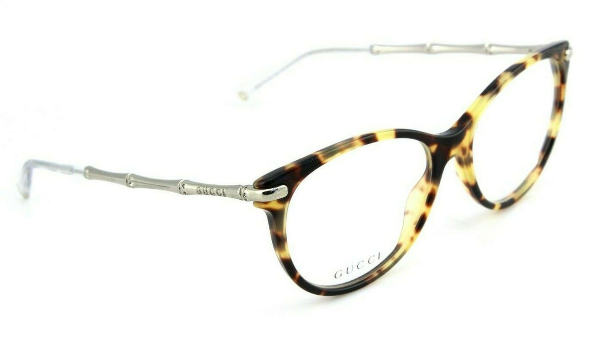 RARE NEW Genuine GUCCI Womens Blonde Havana Silver Eye Glasses Frame GG 3780 HRT