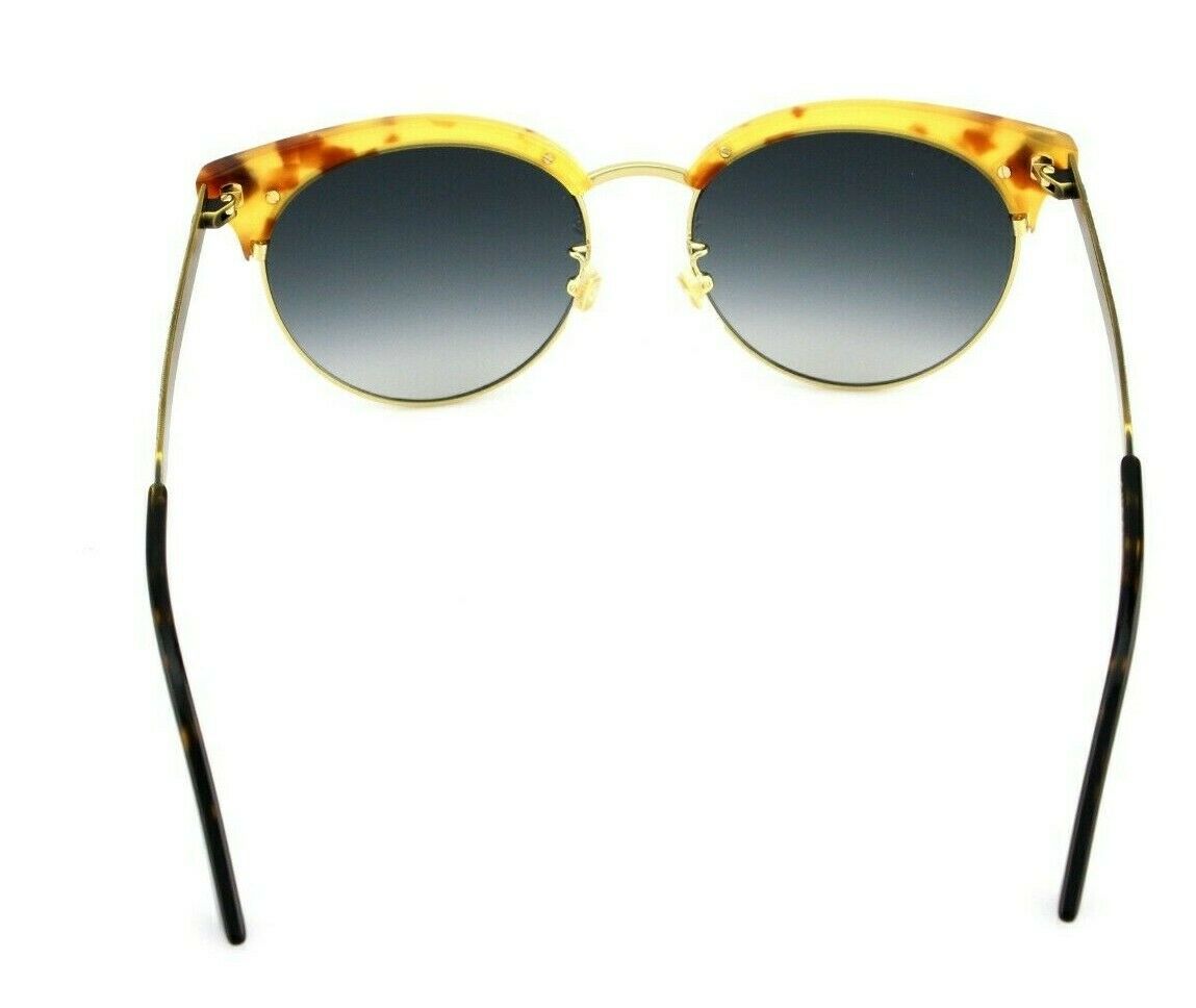 RARE NEW Genuine GUCCI Havana Gold Grey Cat Eye Sunglasses GG 0222SK 003