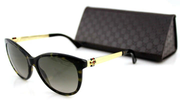 RARE NEW Genuine GUCCI Dark Havana Gold Brown Sunglasses GG 3784/S ANT HA