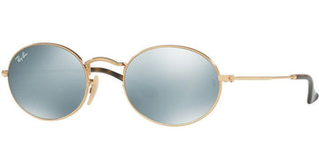Ray-Ban Oval Flat Lenses Unisex Sunglasses RB 3547N 001/30 51