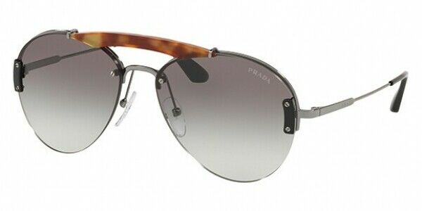 Prada Metal Plaque Evolution Unisex Sunglasses SPR 62U 2990A7 PR62 2