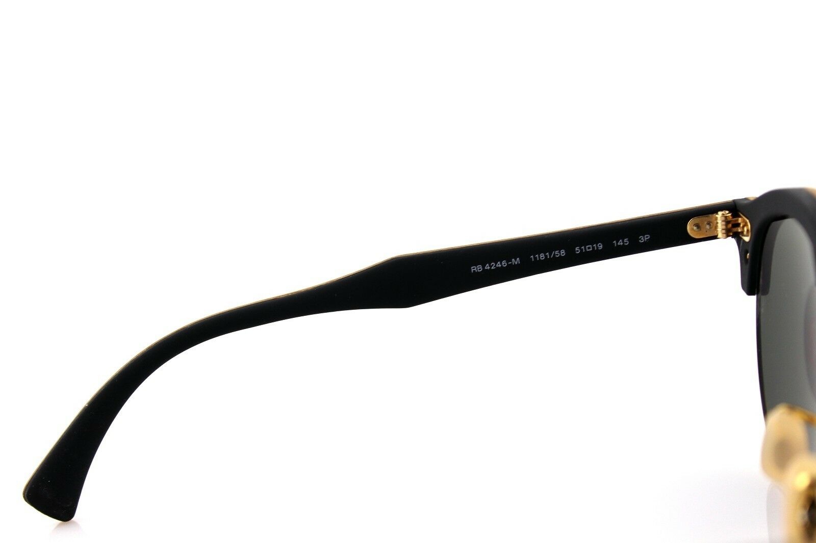 Ray-Ban Clubround Wood Polarized Unisex Sunglasses RB 4246M 118158 7