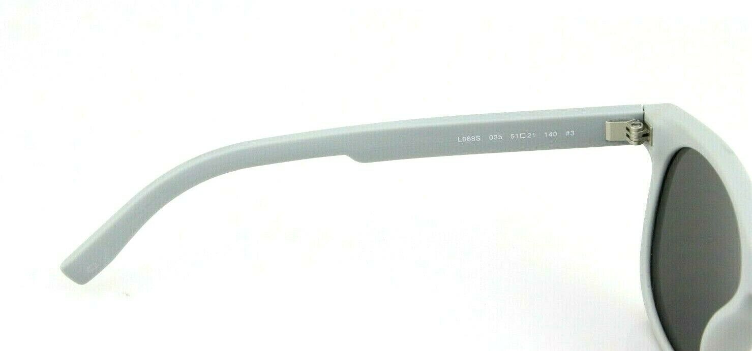 New Genuine LACOSTE SUNS Matte Grey Green Mirror Lens Sunglasses L868S 0035