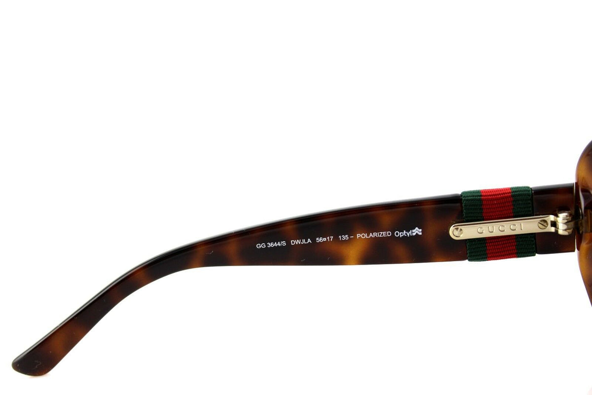 POLARIZED RARE New Genuine GUCCI Havana Brown Womens Sunglasses GG 3644/S DWJ LA