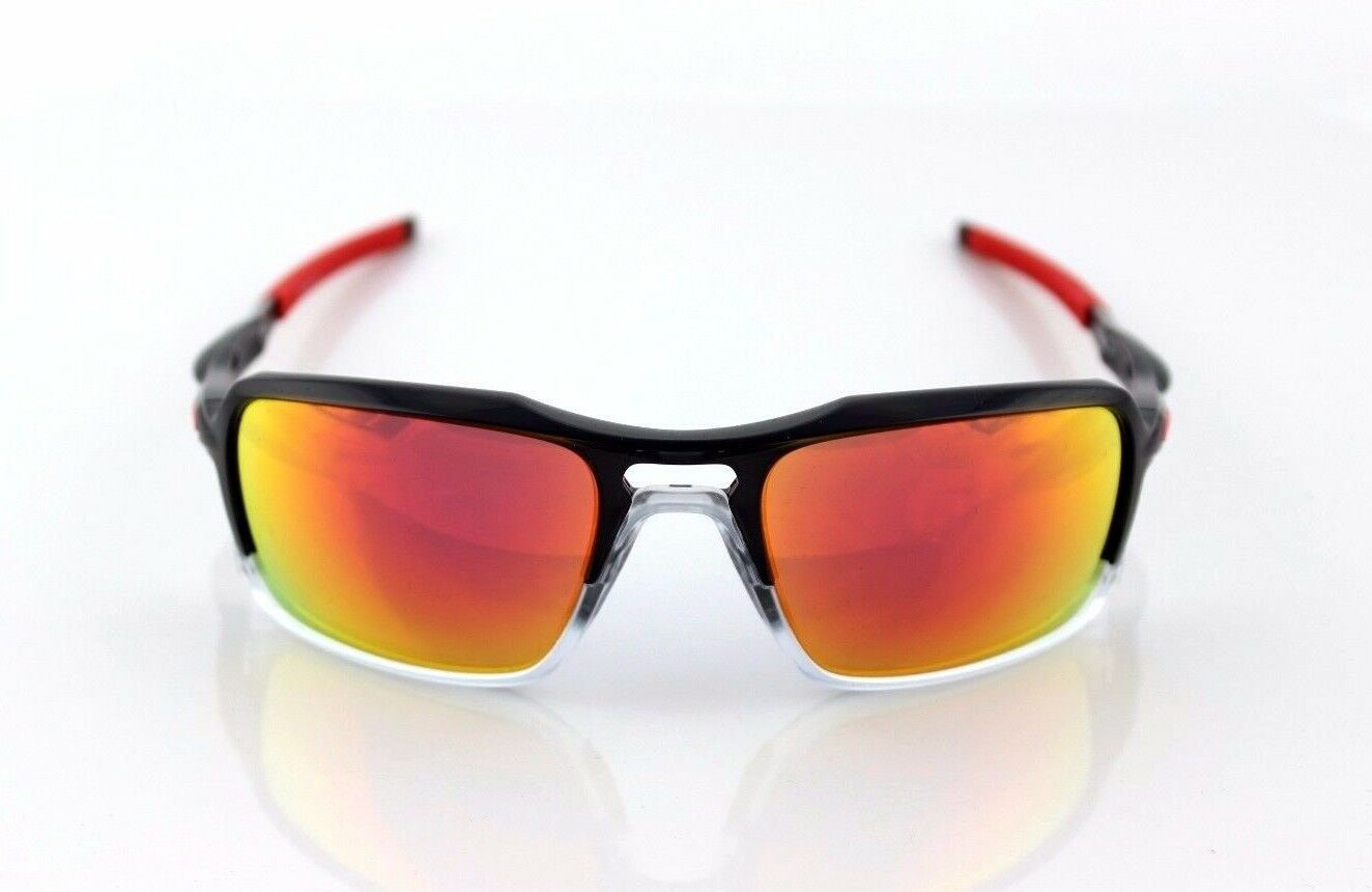 NEW Authentic OAKLEY TRIGGERMAN Black Ink Ruby Iridium Sunglasses OO 9266-10