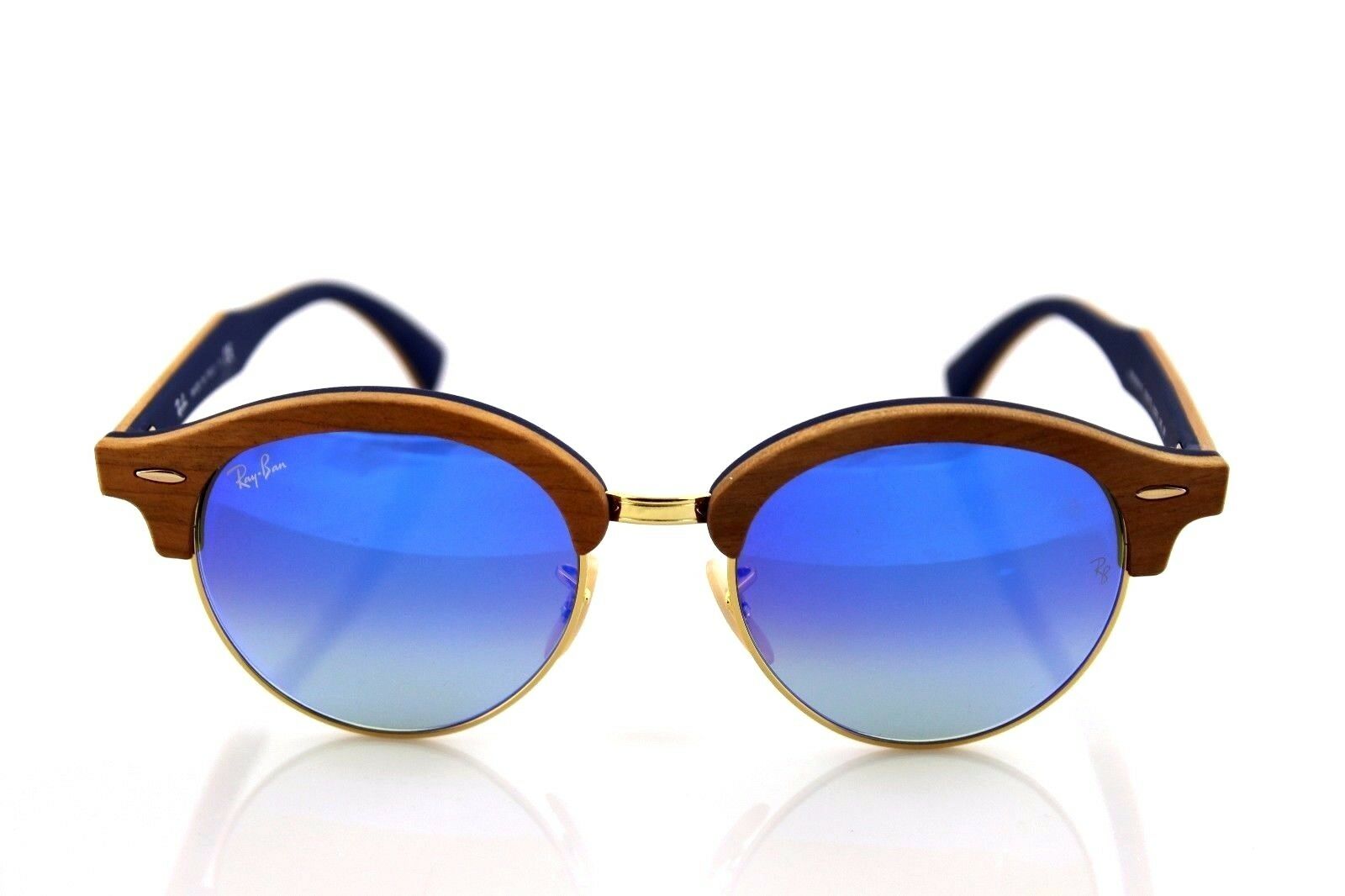 Ray-Ban Clubround Wood Unisex Sunglasses RB 4246M 1180/7Q 2