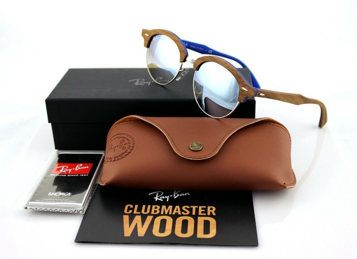 Ray-Ban Clubround Unisex Sunglasses RB 4246M 1217/9U 1