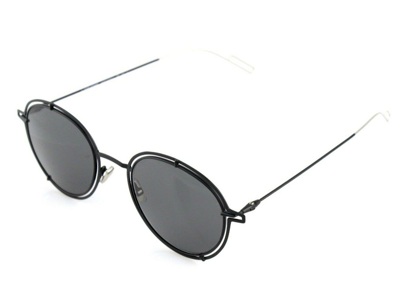 Christian DIOR Homme 0210S Black Round Sunglasses S8JY1