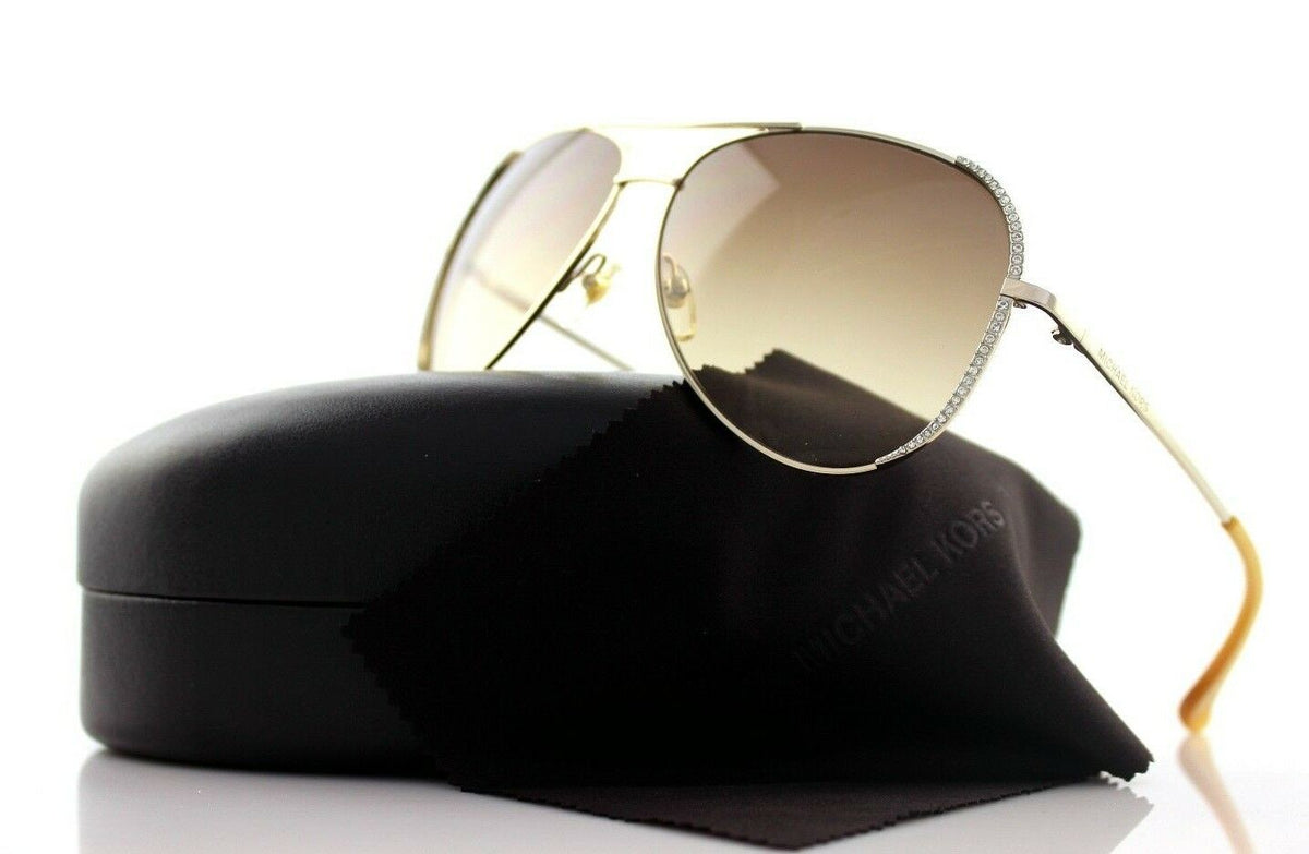 RARE Genuine MICHAEL KORS Sadie Ladies Metal Aviator Sunglasses MK M 2062 S 717