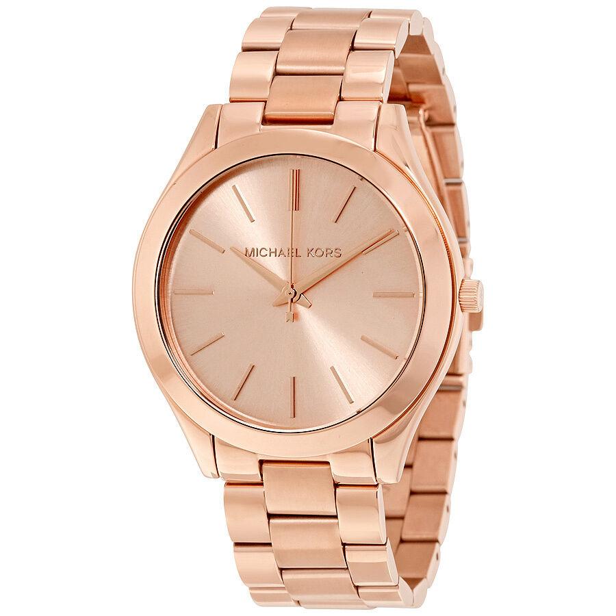 Michael Kors Slim Runway Rose Gold Tone Women's Watch MK3197