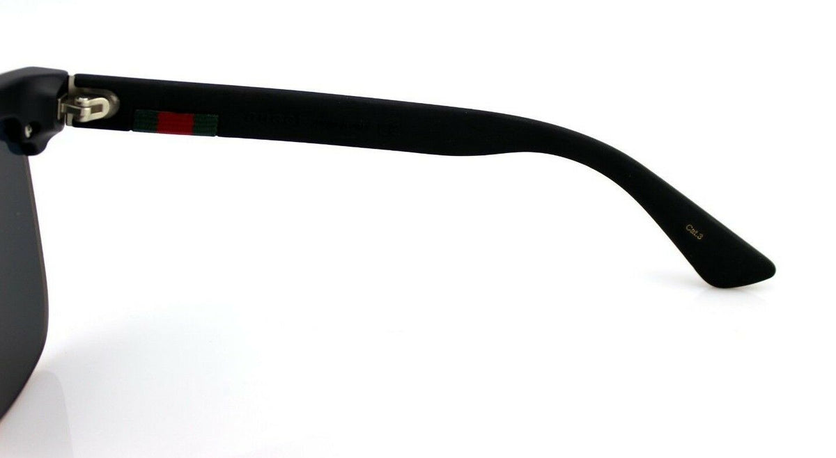RARE NEW Genuine GUCCI Black Orange Gold Mirror Pilot Sunglasses GG 0171S 001