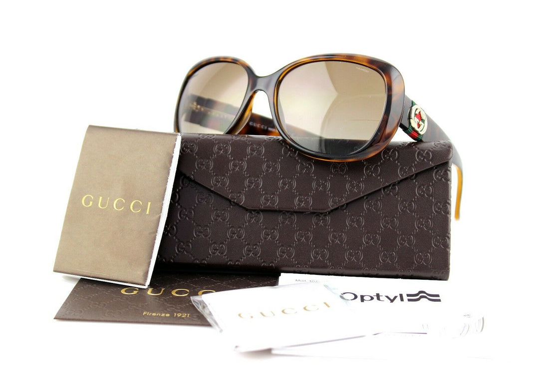 POLARIZED RARE New Genuine GUCCI Havana Brown Womens Sunglasses GG 3644/S DWJ LA