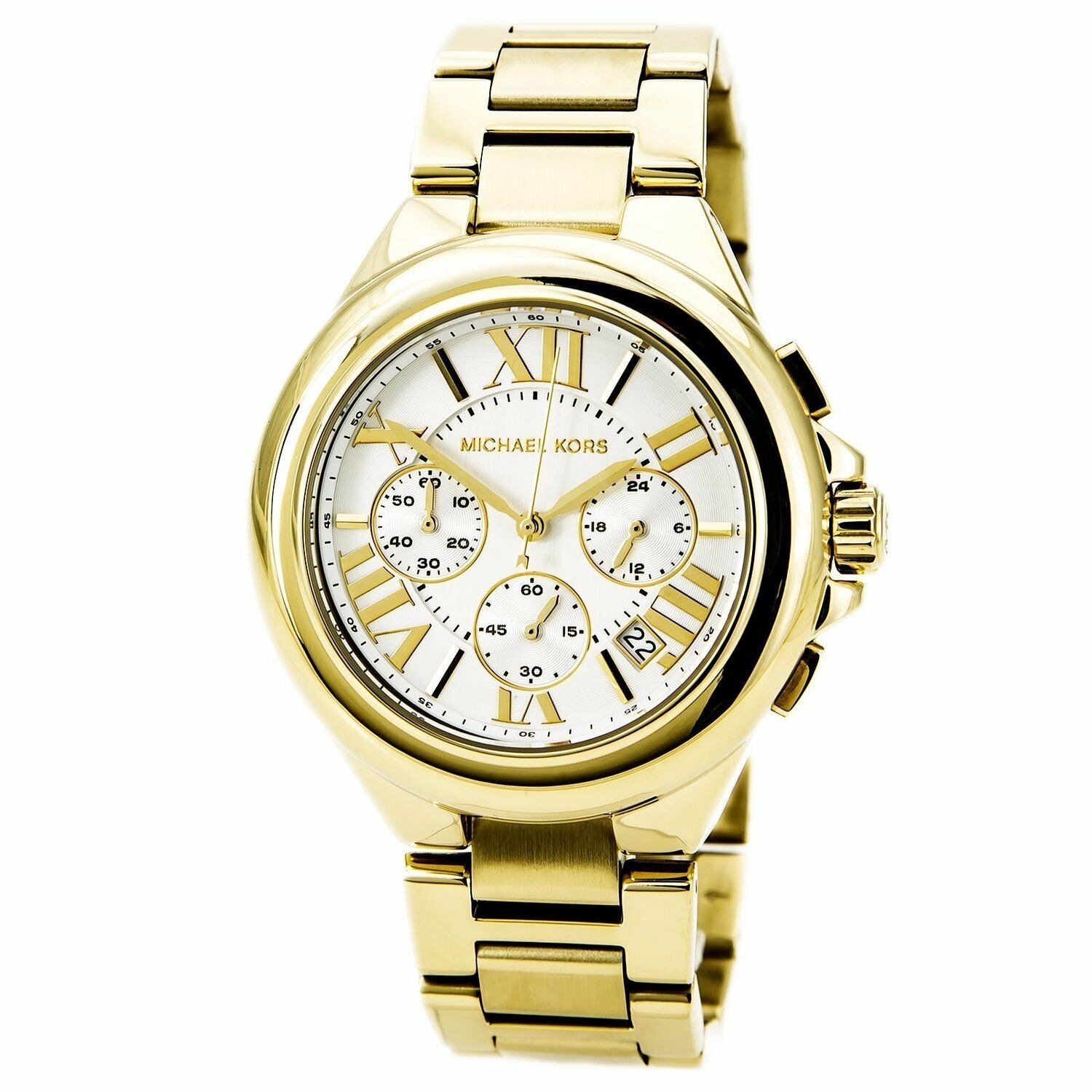 NEW Authentic Michael Kors Camille Gold Stainless Steel Ladies Watch Mk5635