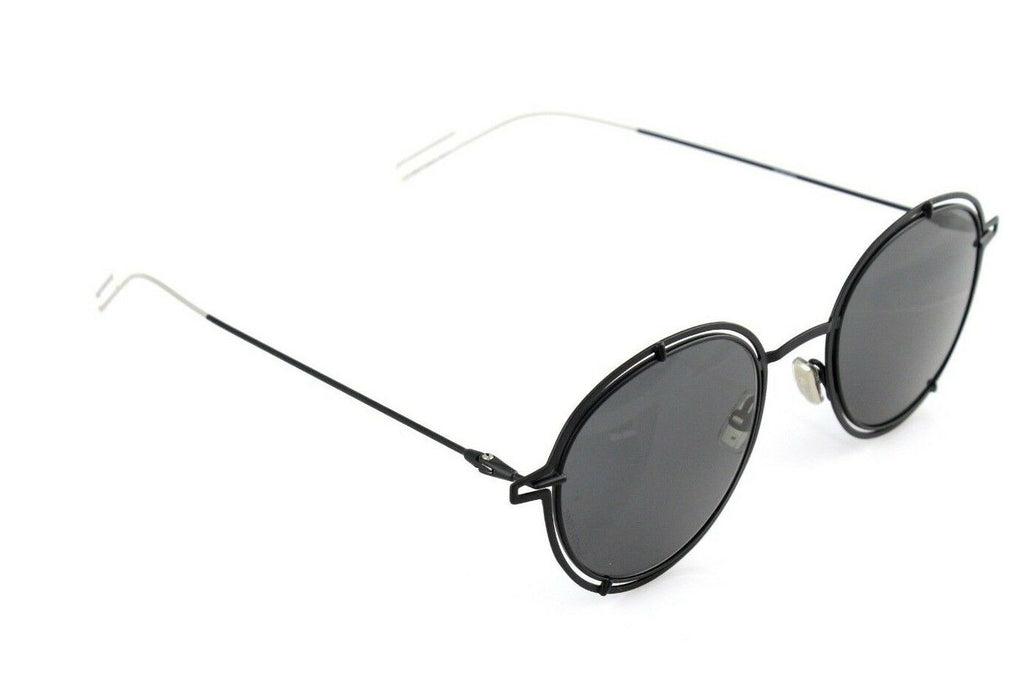 Christian DIOR Homme 0210S Black Round Sunglasses S8JY1