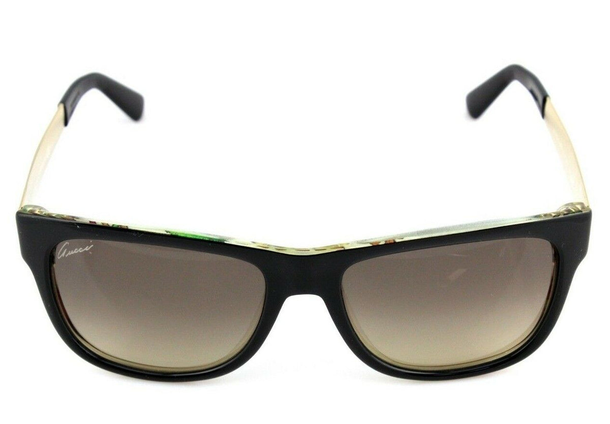 RARE NEW GUCCI Black Crystal Gold Flower Fantasy Sunglasses GG 3802S NIE ED