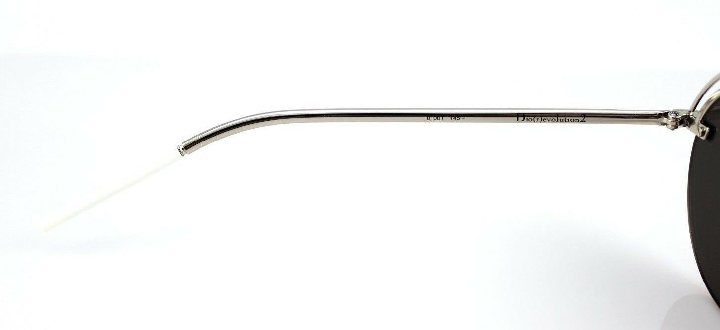 NEW Genuine Christian DIOR REVOLUTION 2 Silver Mirror Pilot Sunglasses 010 0T