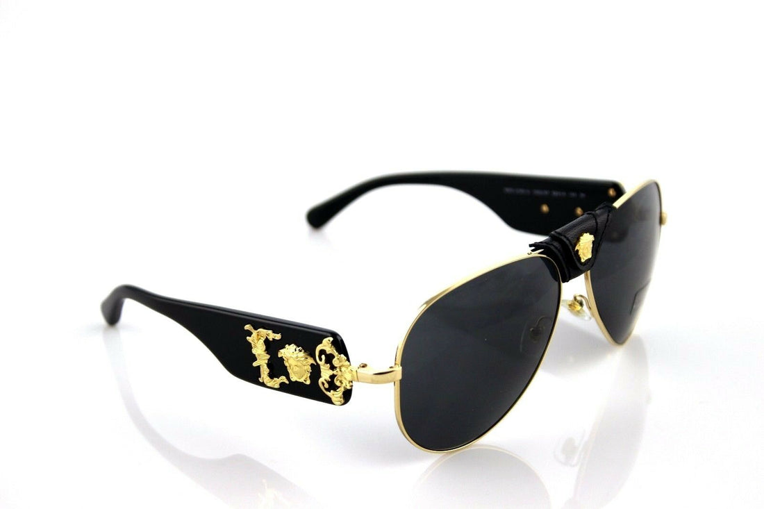 Versace Runway Medusa Aviator Unisex Sunglasses VE 2150Q 1002/87 4