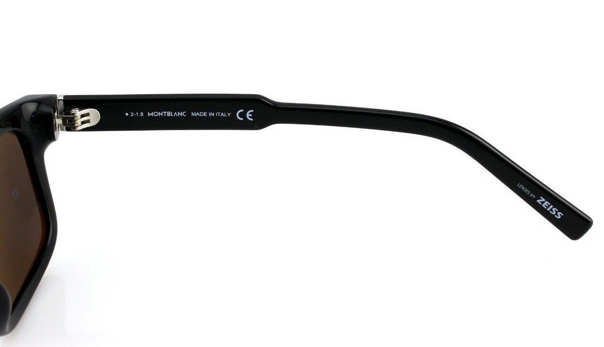 Mont Blanc Classiy Zeiss Unisex Sunglasses MB 653S 01N 6