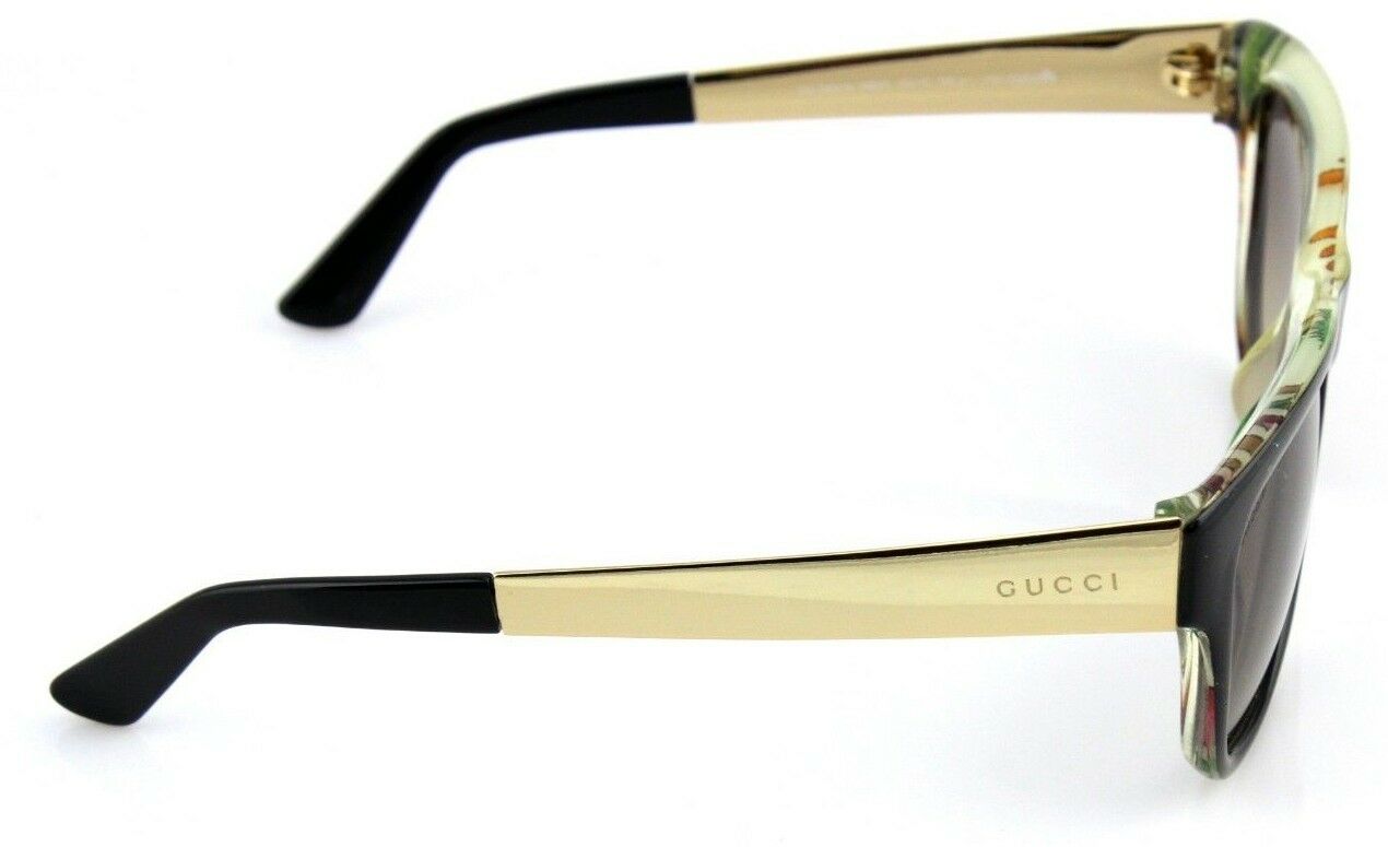 RARE NEW GUCCI Black Crystal Gold Flower Fantasy Sunglasses GG 3802S NIE ED